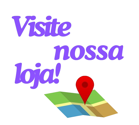 Texto Visite nossa loja com pin